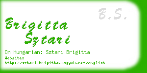 brigitta sztari business card